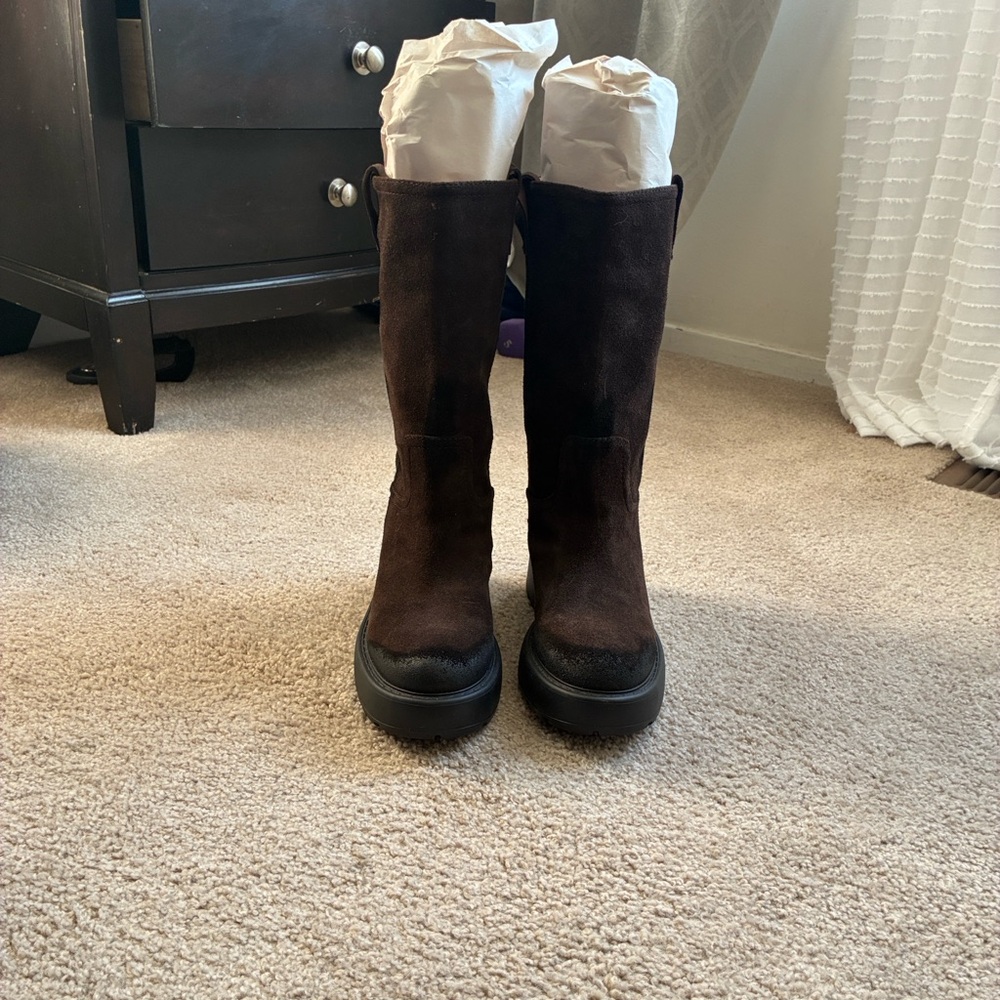 Jeffrey Campbell leather brown boots size 9